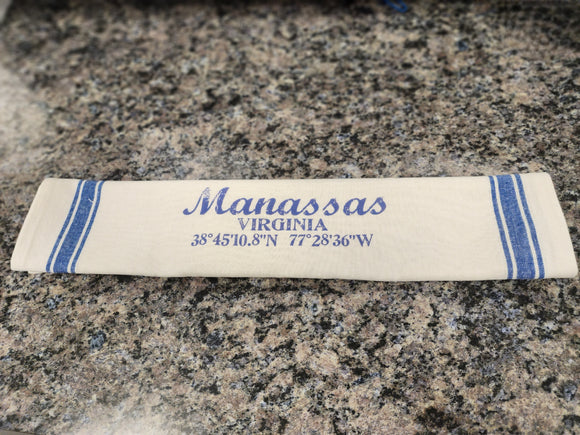 Manassas Latitude/Longitude Kitchen Towel
