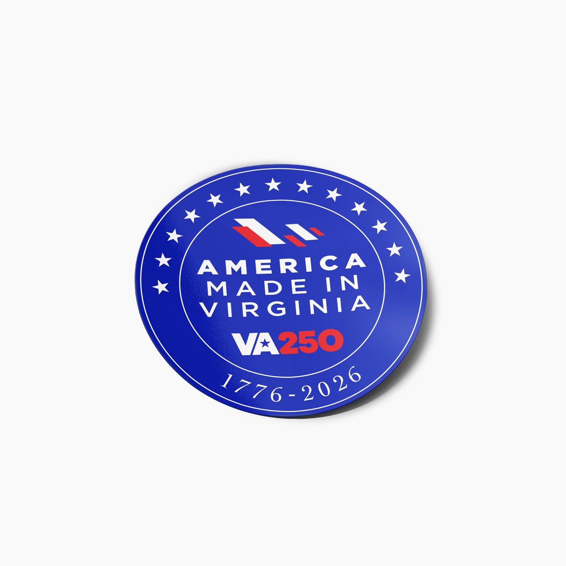 America Made In Virginia Sticker, Round