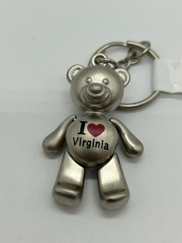 VA Moving Bear Keychain