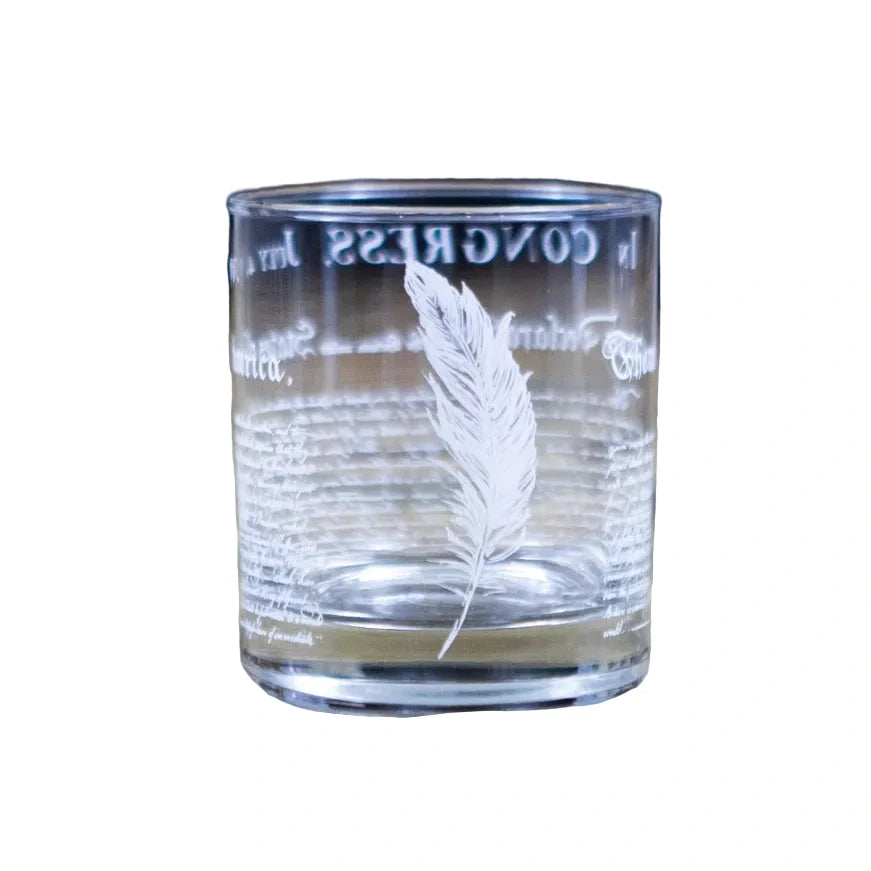Declaration of Independence Whiskey Glass