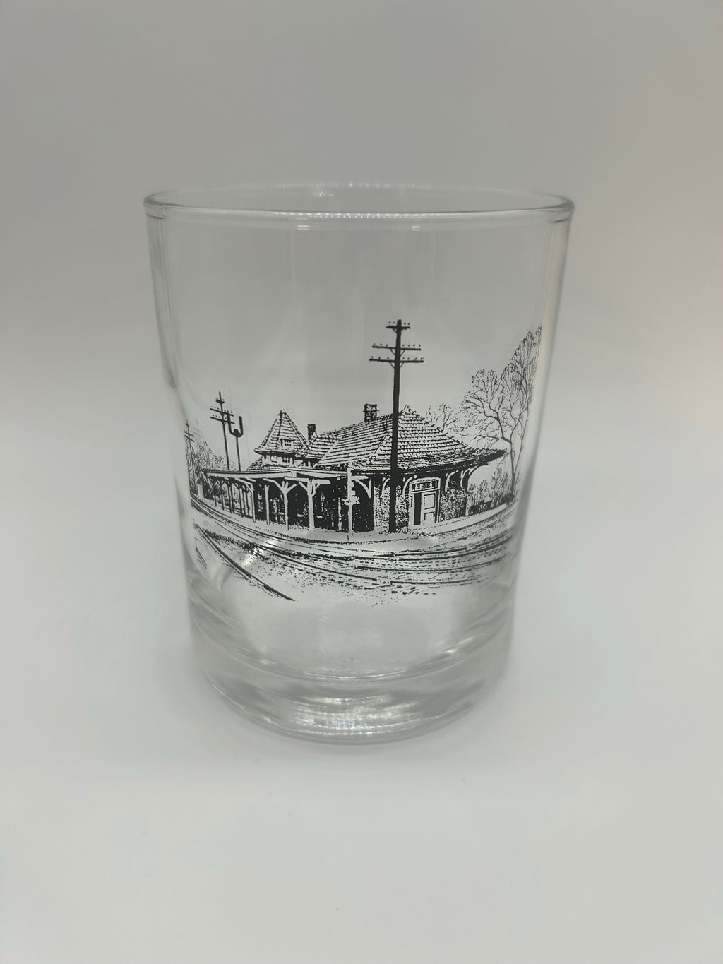 Set of 4 Glasses with Manassas Scenes
