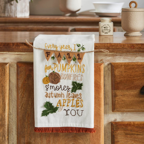 Fall Pumpkin Tea Towel