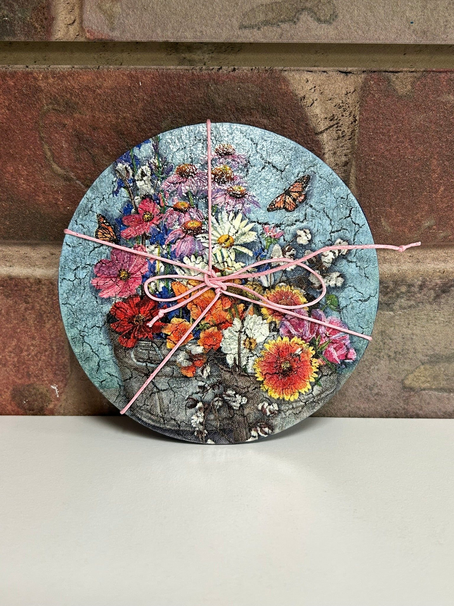 Set of 4 Hand Painted Coasters