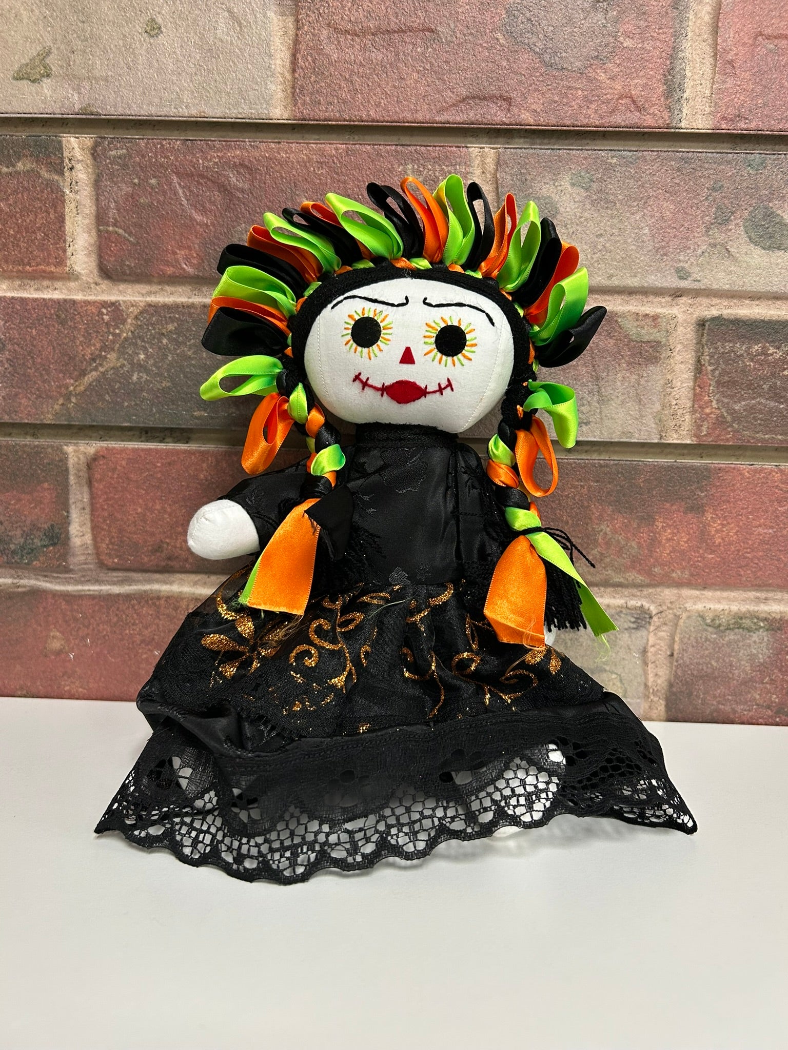 Medium Day of Dead Mexican Doll