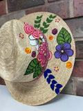 Hand Painted Mexican Straw Hat