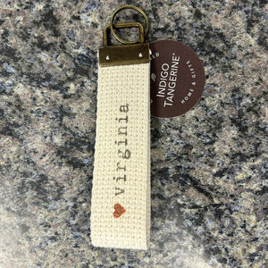 Virginia Heart Key Fob