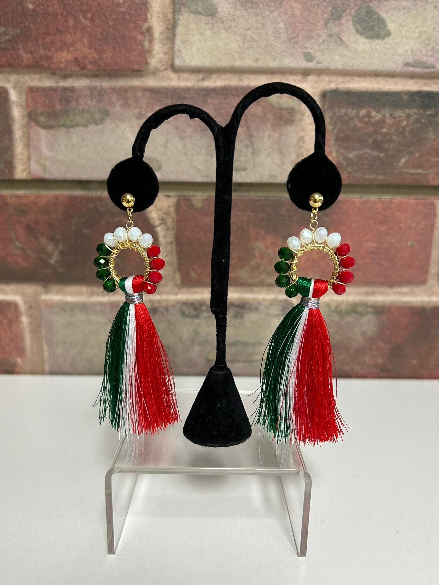 Mexican Flag Earrings