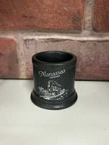 Pewter-colored Hammered Shot Glass