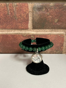 Manassas Map Beaded Bracelet-Aventurine