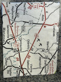 Manassas Map Kitchen Towel