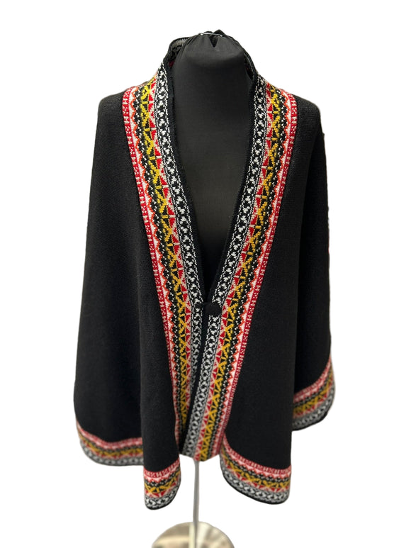 Handmade Alpaca One Button Cape