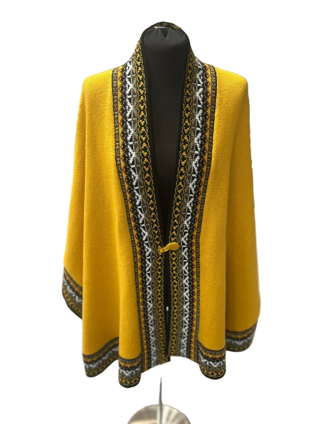 Handmade Alpaca One Button Cape