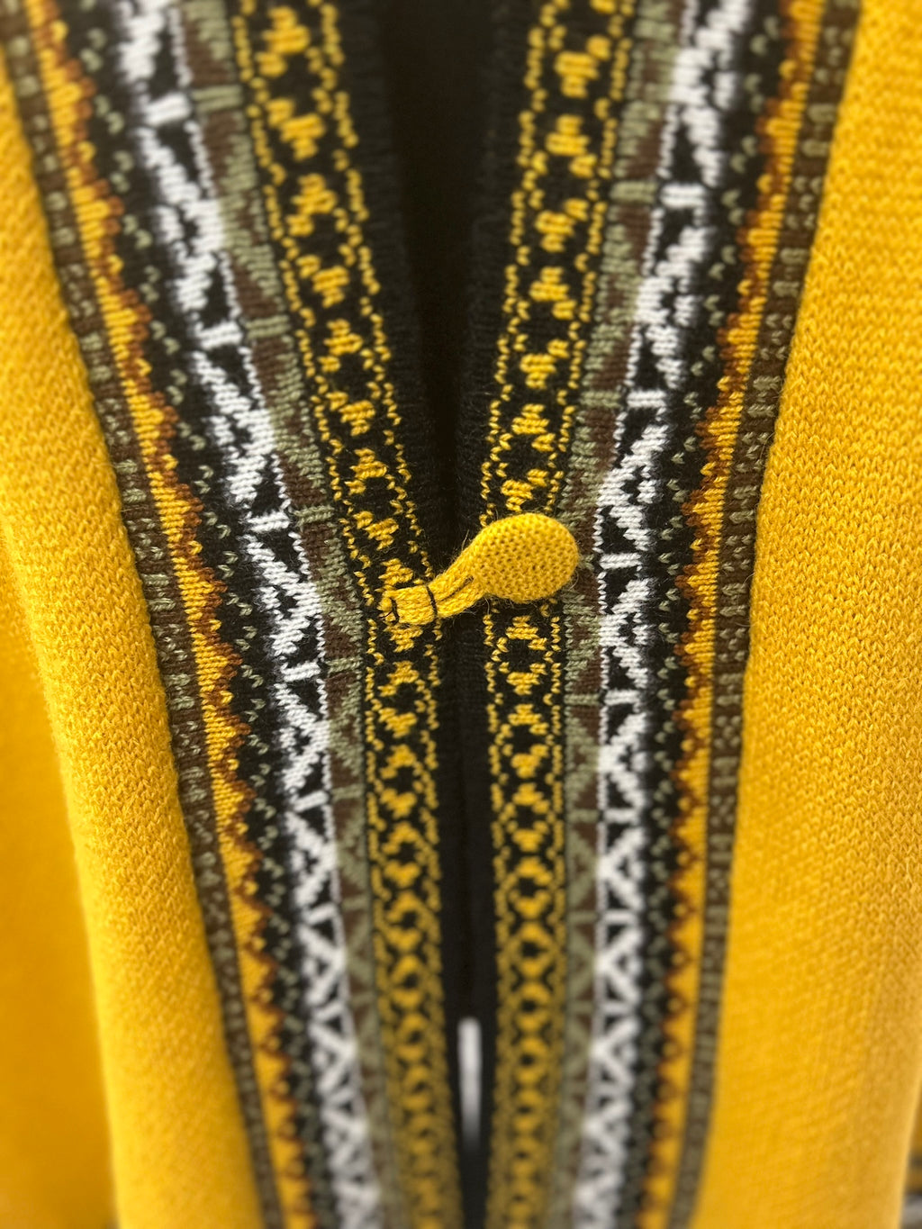 Handmade Alpaca One Button Cape