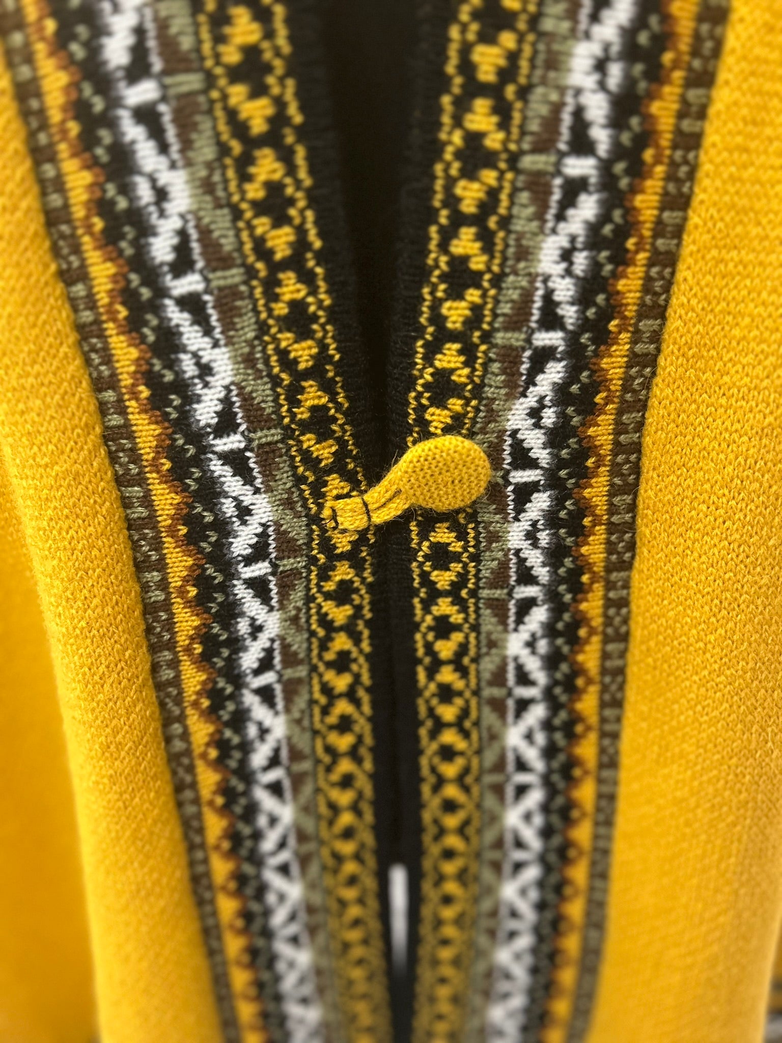 Handmade Alpaca One Button Cape