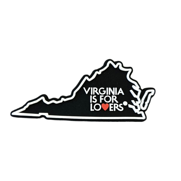 VA is for Lovers State-Shaped Magnet