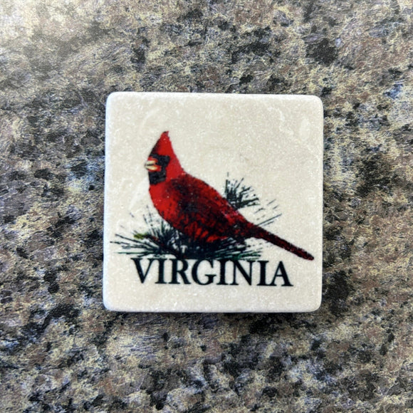 Cardinal Marble Magnet