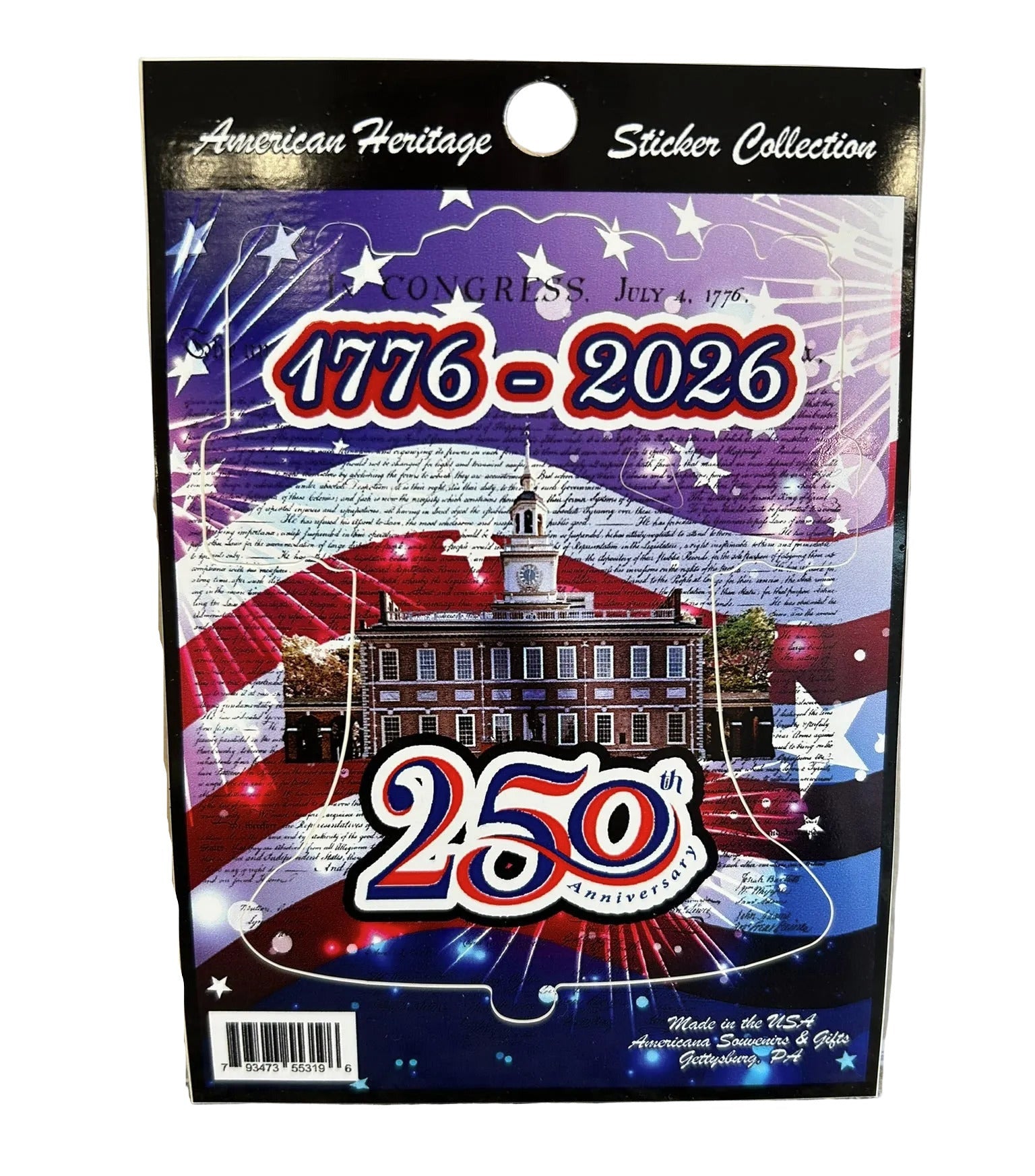 250th Bell Sticker
