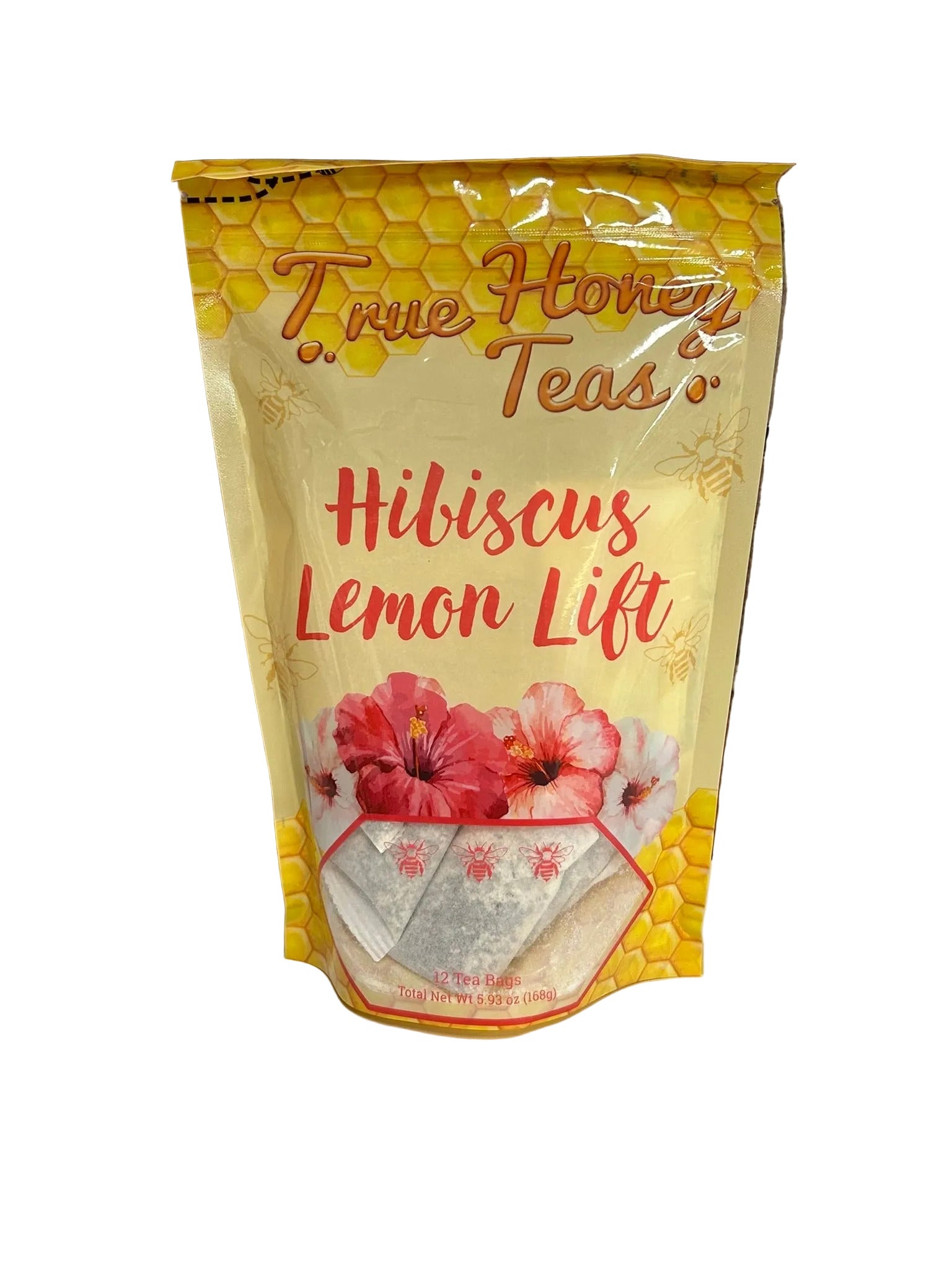 Bag of True Honey Teas Hibiscus Lemon Lift tea