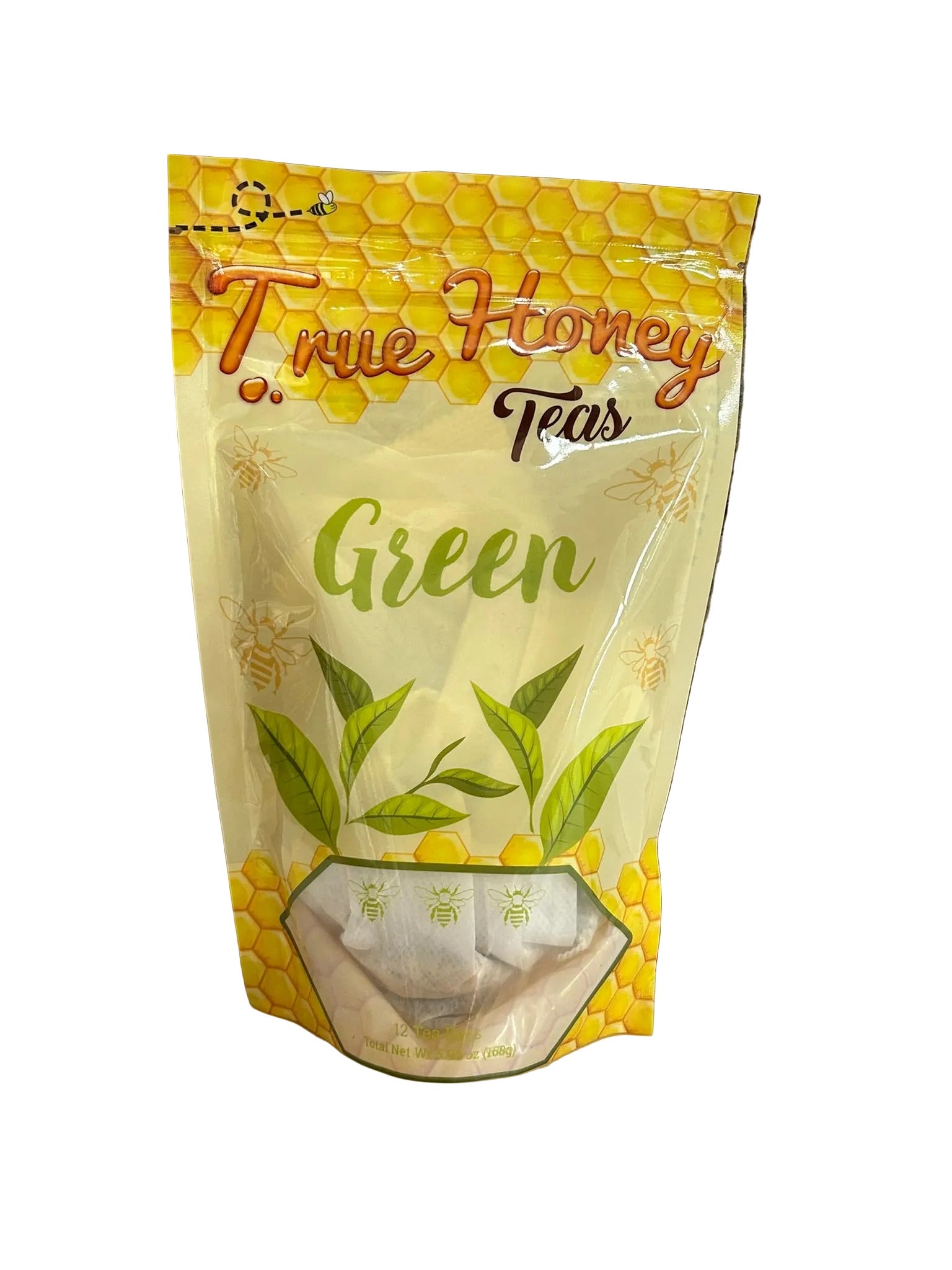 True Honey Teas Green tea package