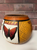 Large Native American Theme Gourd