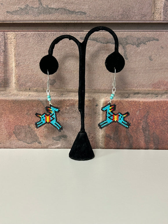 Beaded Horse Earrings