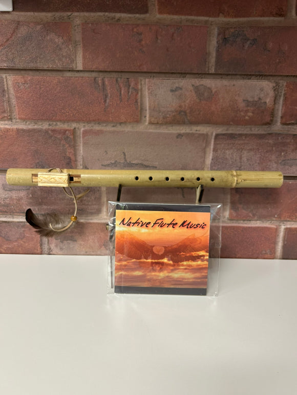 Native American Rivercane Flute & CD Set