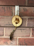 Native American Wooden Wall Hanging w/ Wild Turkey Feather