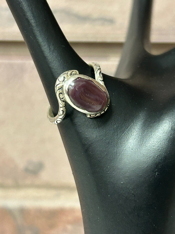 Native American Wampum Sterling Silver Ring