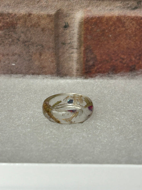 Handmade Resin Ring with Natural Materials