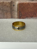 Stainless Steel & Brass Spinner Iroquois Flag Ring