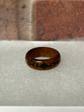 Resin Iroquois Flag Ring with Wood finish
