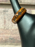 Resin Iroquois Flag Ring with Wood finish