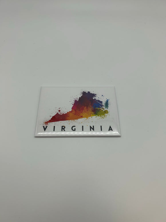 Virginia State Watercolor Magnet