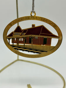 Southern Railway Depot Brass Ornament