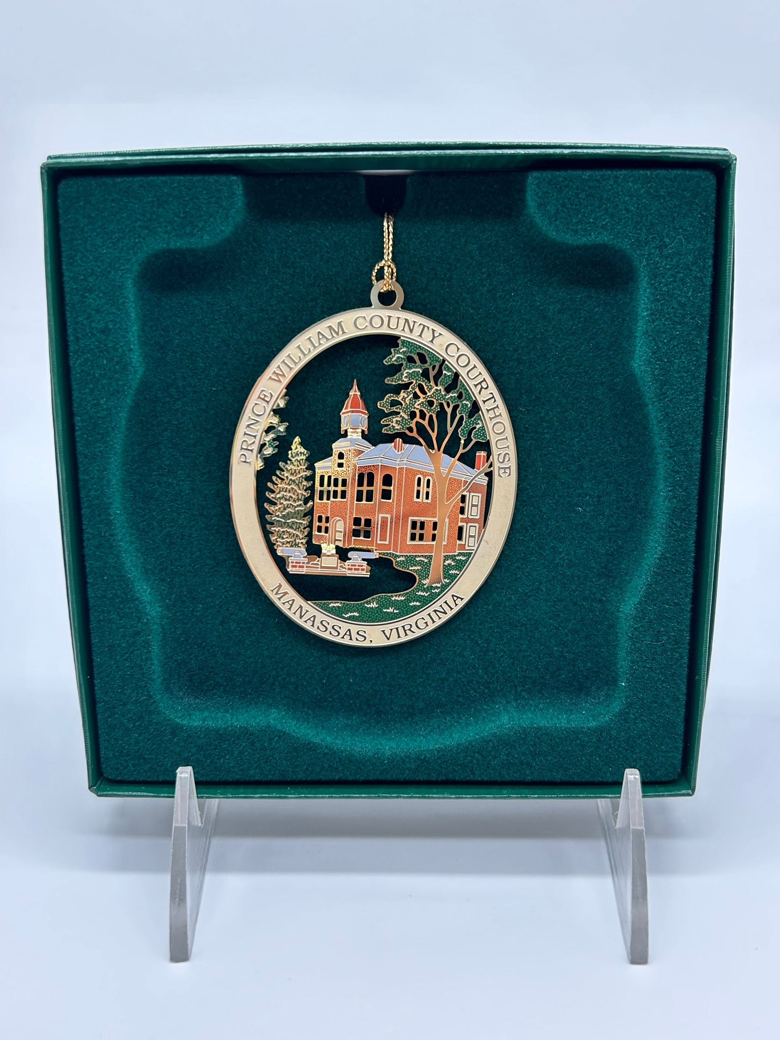 Prince William County Courthouse Brass Ornament