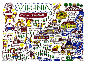 Statescapes Virginia Blank Card