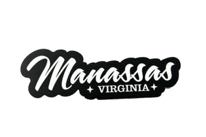 Manassas Virginia Script Sticker