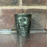 Civil War Metal Shot Glass