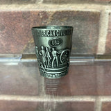 Civil War Metal Shot Glass