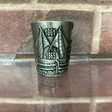 Civil War Metal Shot Glass