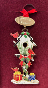 Seasonal Bird House Ornament