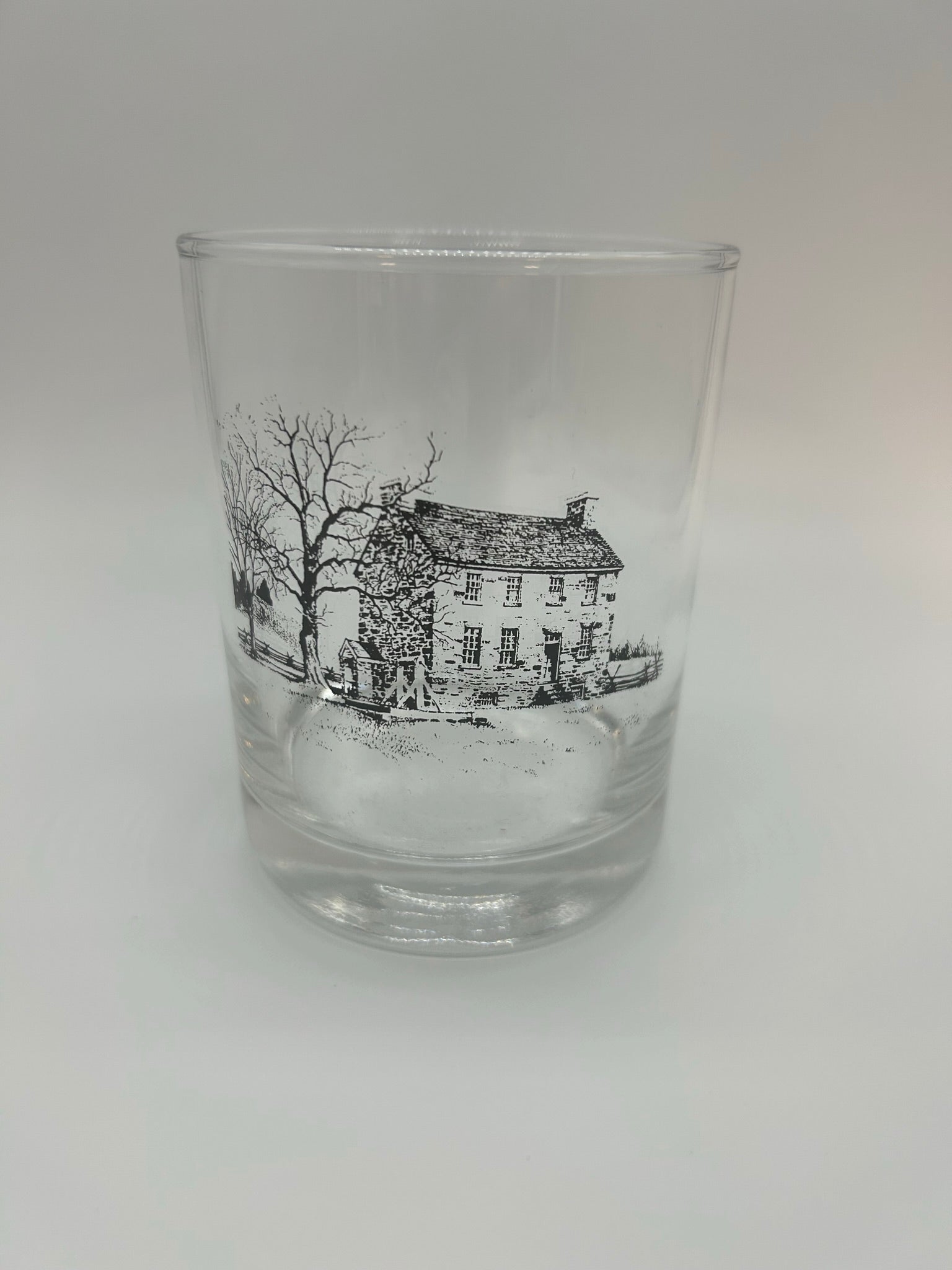 Set of 4 Glasses with Manassas Scenes