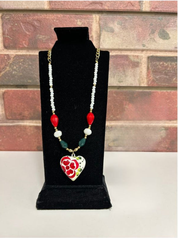 Clay Heart Necklace
