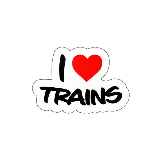 I Love Trains Stickers
