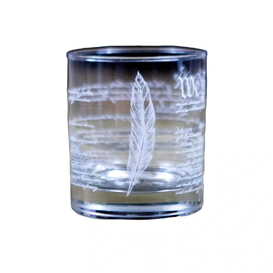 We the People Constitution Whiskey Glass
