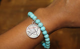 Manassas Map Beaded Bracelet-Turquoise