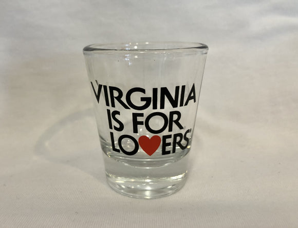 VA is for Lovers Shot Glass