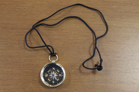Brass Compass Necklace