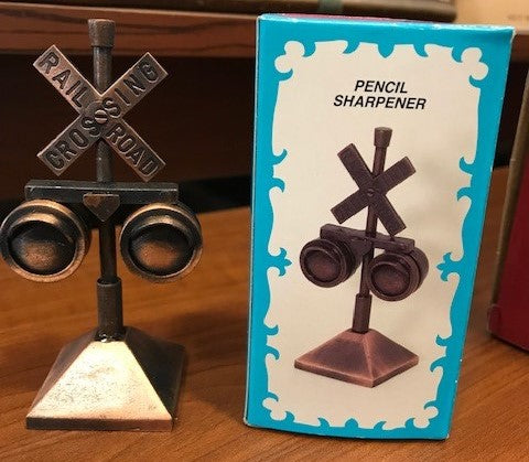 Railroad Crossing Pencil Sharpener
